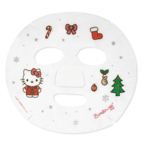 NWT the Crème Shop Hello Kitty Merry & Bright Limited Edition Printed Sheet Mask - Picture 3 of 5